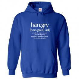 Han.gry Funny Unisex Classic Kids and Adults Pullover Hoodie